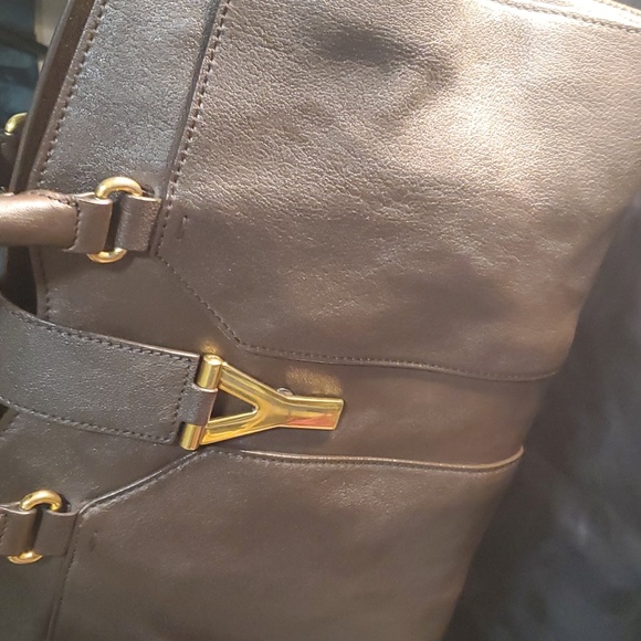 YVES SAINT LAURENT Cabas Shyc Satchel Bag Leather - Picture 12 of 16